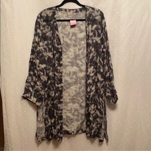 Soft Surroundings Black and Gray Oversized Tunic